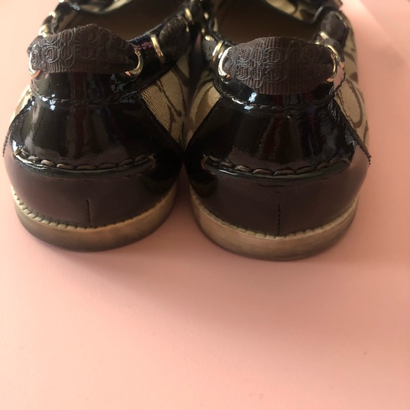 Coach Women Carisa Logo Slip On Jacquard Flats 9.5 - Picture 7 of 10